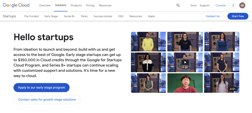 Cloud Hosting for Startups - Google Cloud for Startups